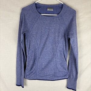 Athleta Fastest Track Seamless Purple Long Sleeve Active Top Size S